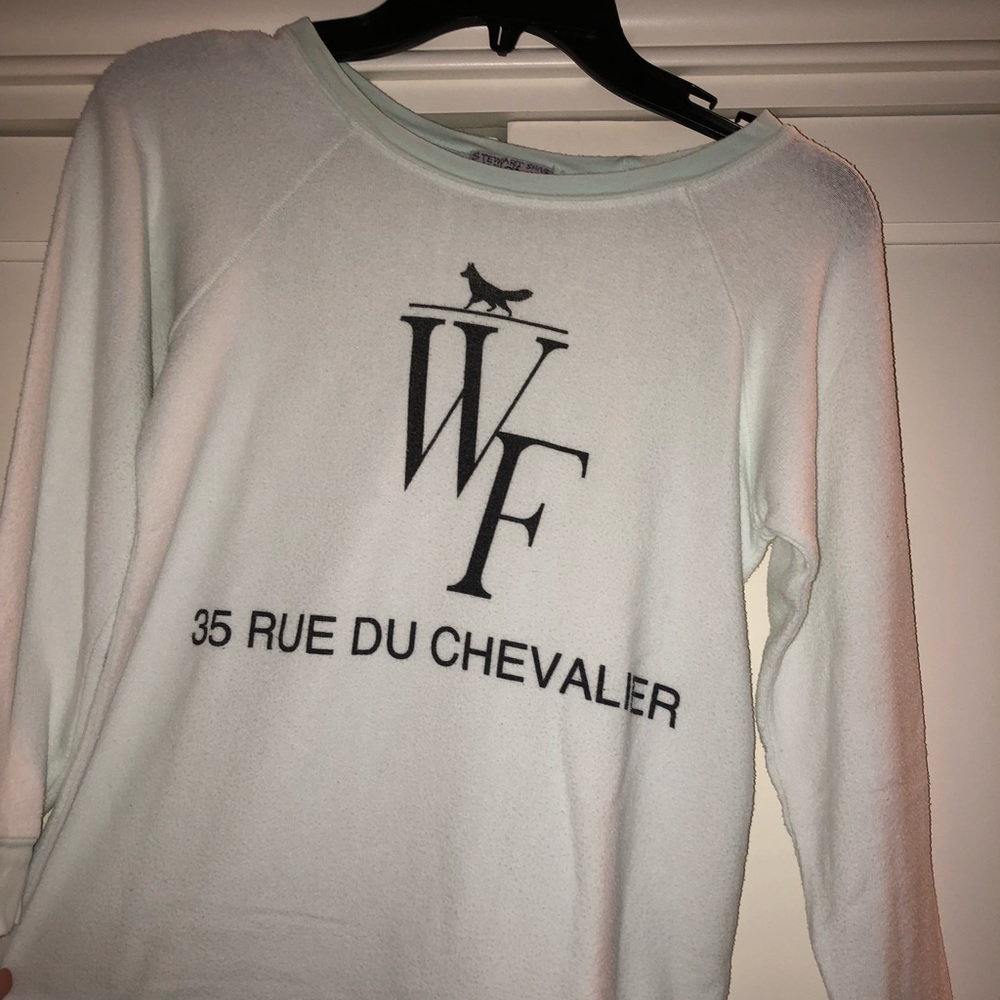 wildfox kids soft blue shirt